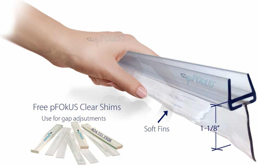 ds9371-1 glass shower door sweep seals wipe replacement plastic piece pfokus quality gap