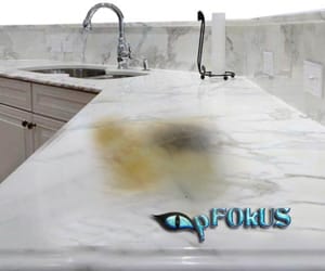 How to remove rust stains from marble tile